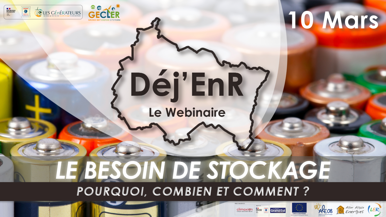 Déj’EnR :  Le besoin de stockage