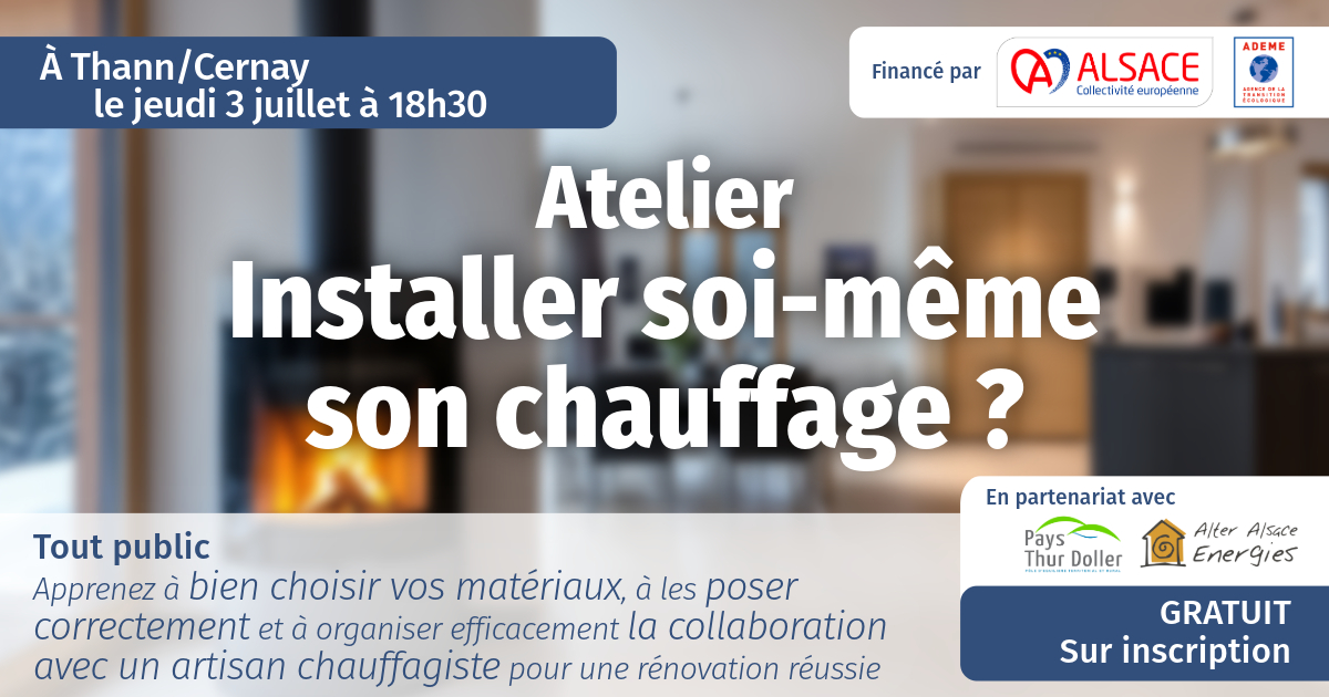 Atelier : Installer soi-même son chauffage ? Jusqu’où et comment ?