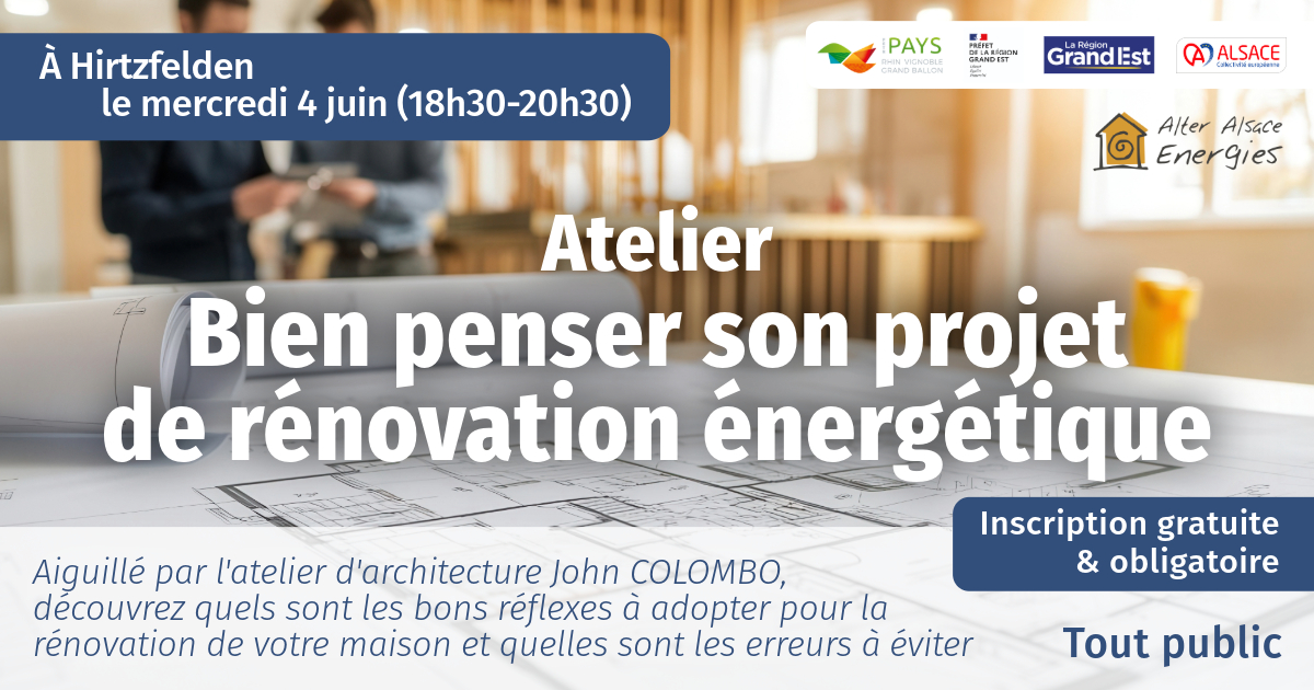 Atelier Bien penser son projet de rénovation énergétique