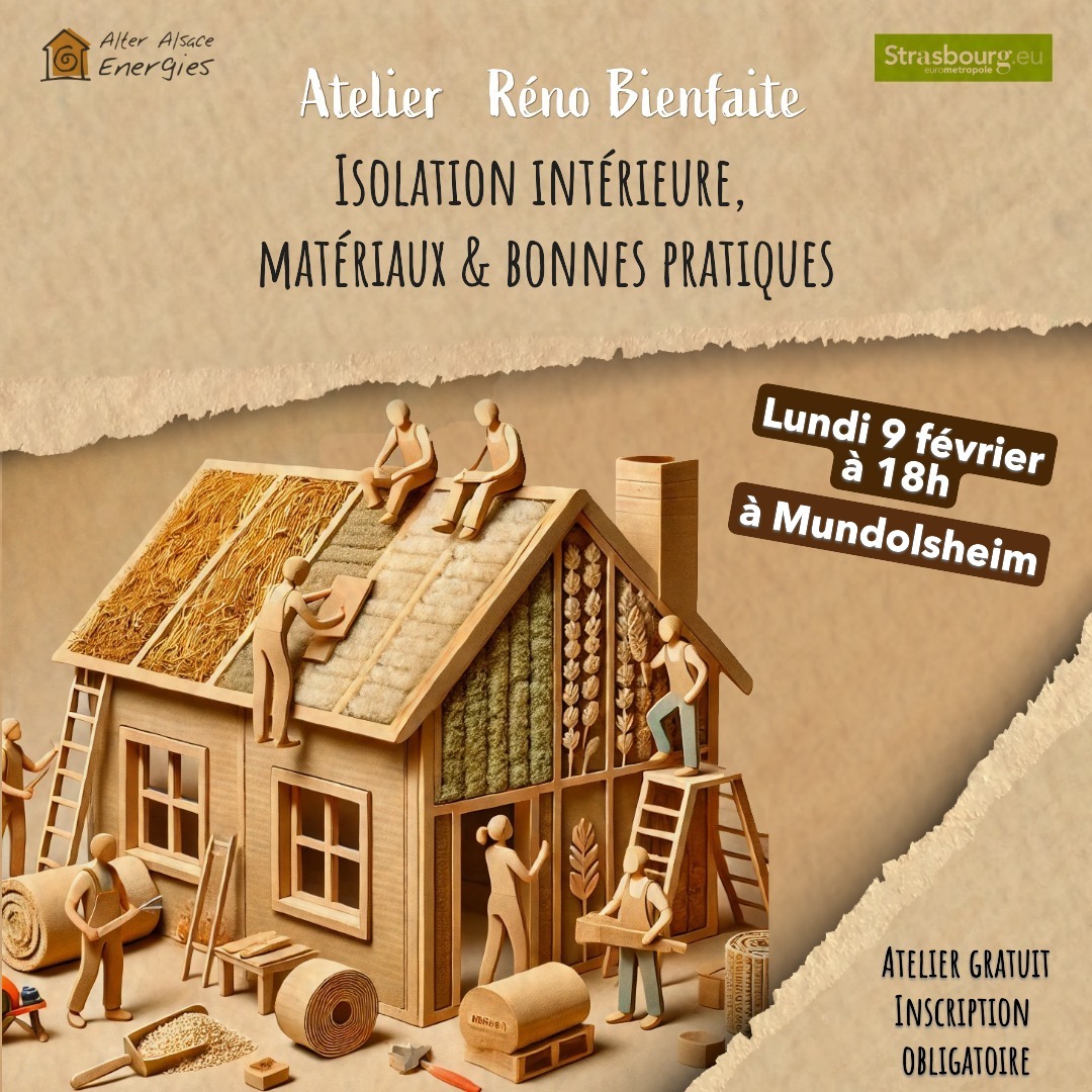 Isolation intérieure, Matériaux & bonnes pratiques – Atelier Réno Bienfaite