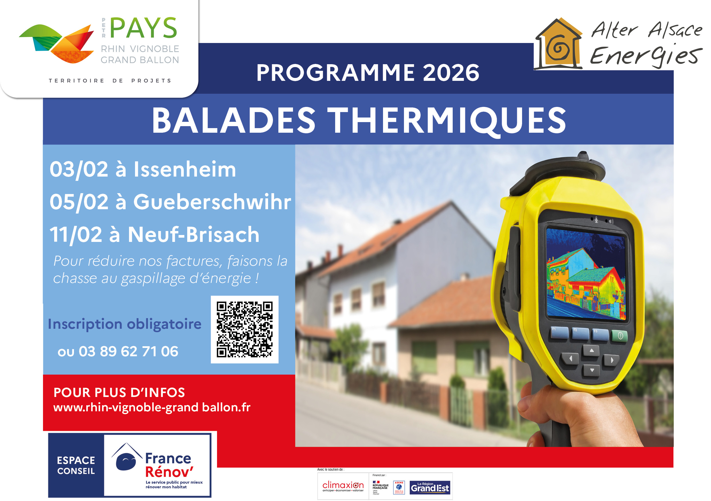 Balades thermographiques pour déceler des pertes de chaleurs