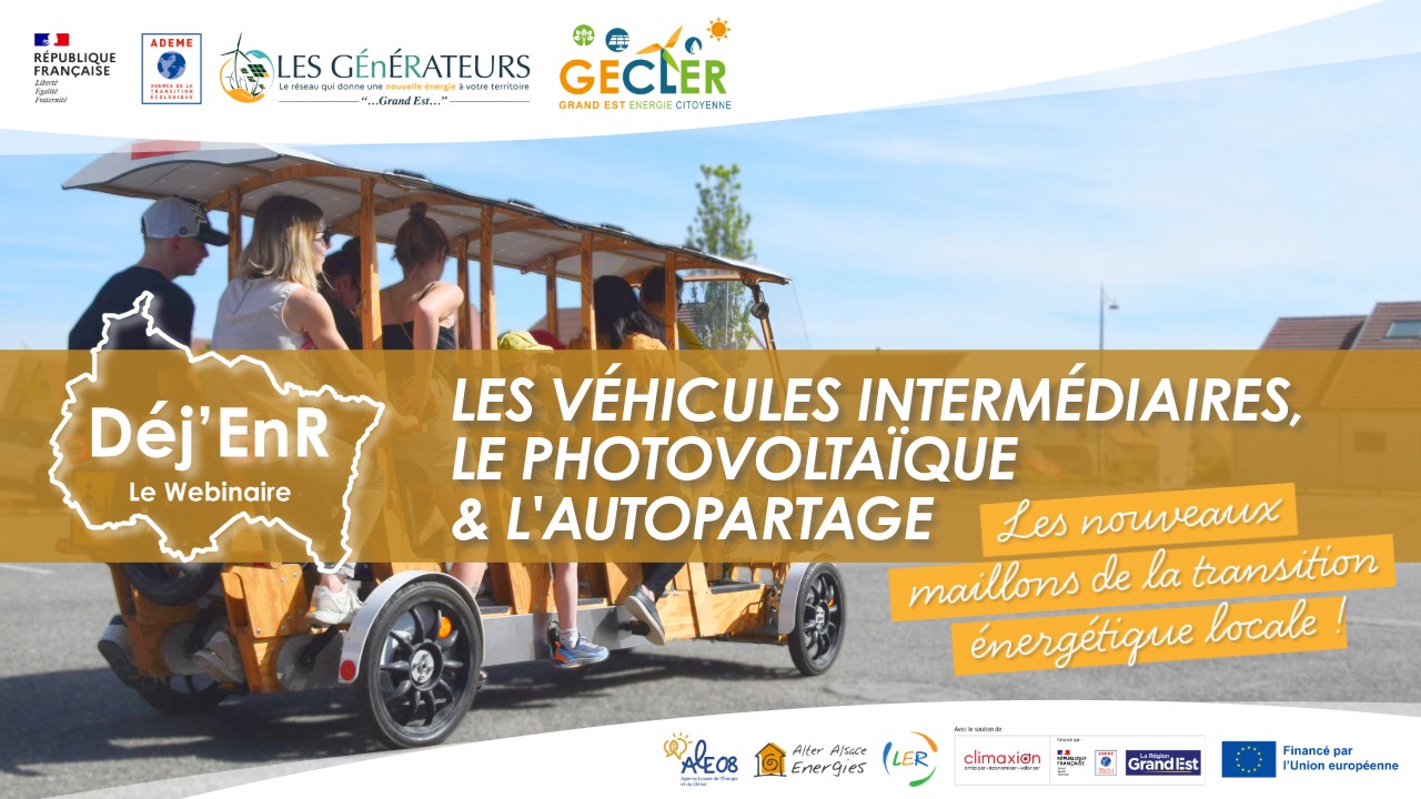Les véhicules intermédiaires, le photovoltaïque & l’autopartage