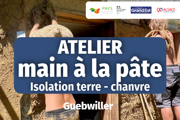 Atelier main à la pâte : Isoler naturellement sa maison avec terre et chanvre